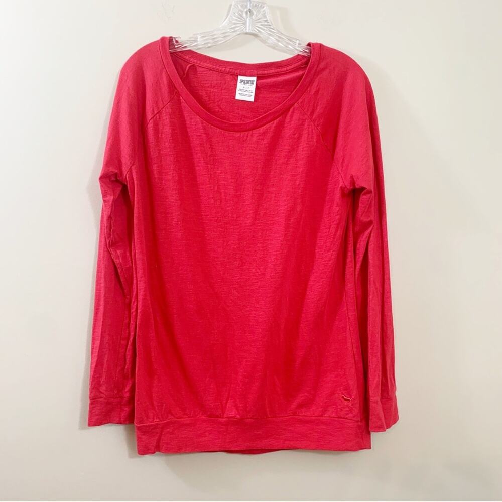 PINK Victoria’s Secret Long Sleeve Red Top